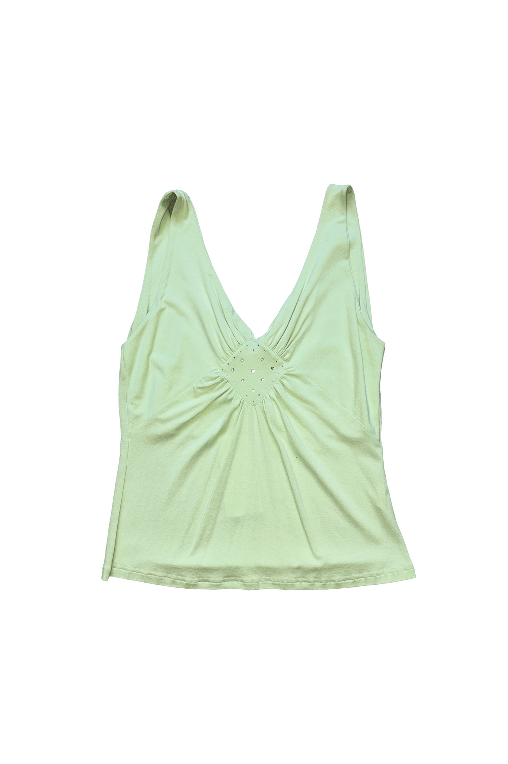 Top verde com detalhes