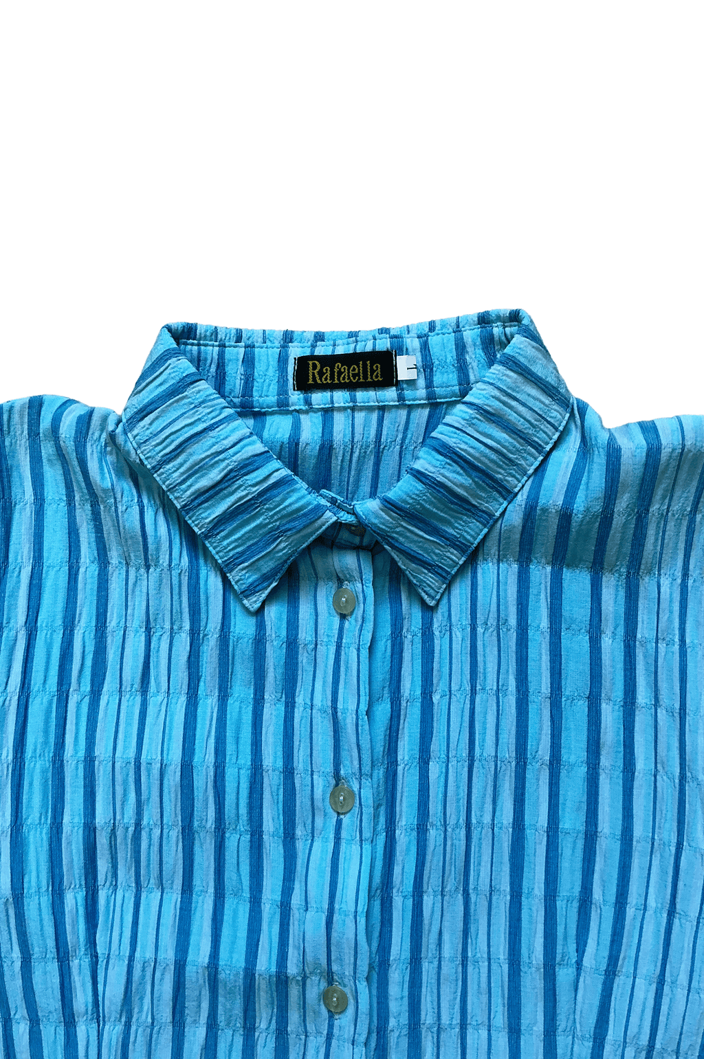 Camisa azul listada