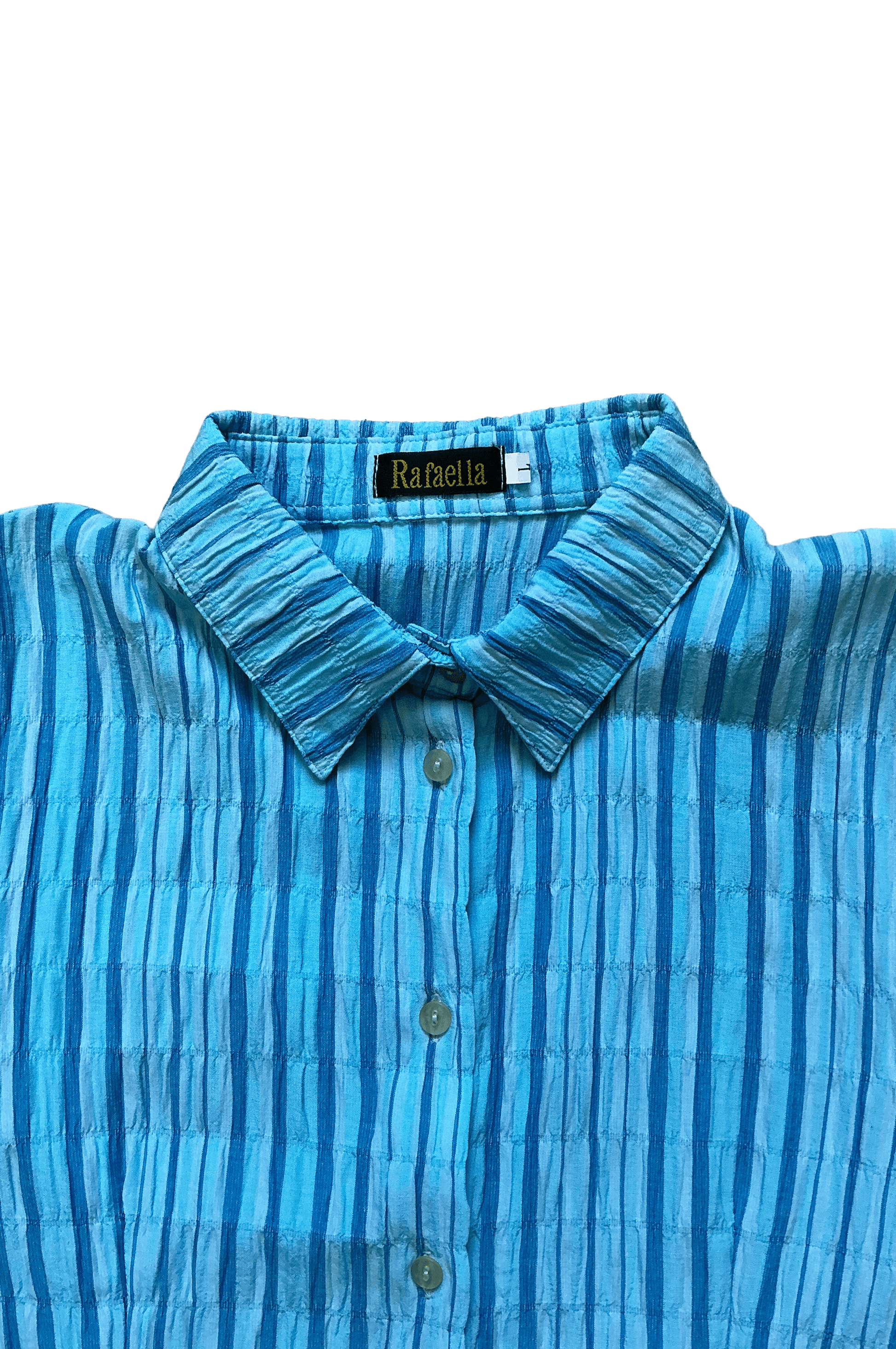 Camisa azul listada