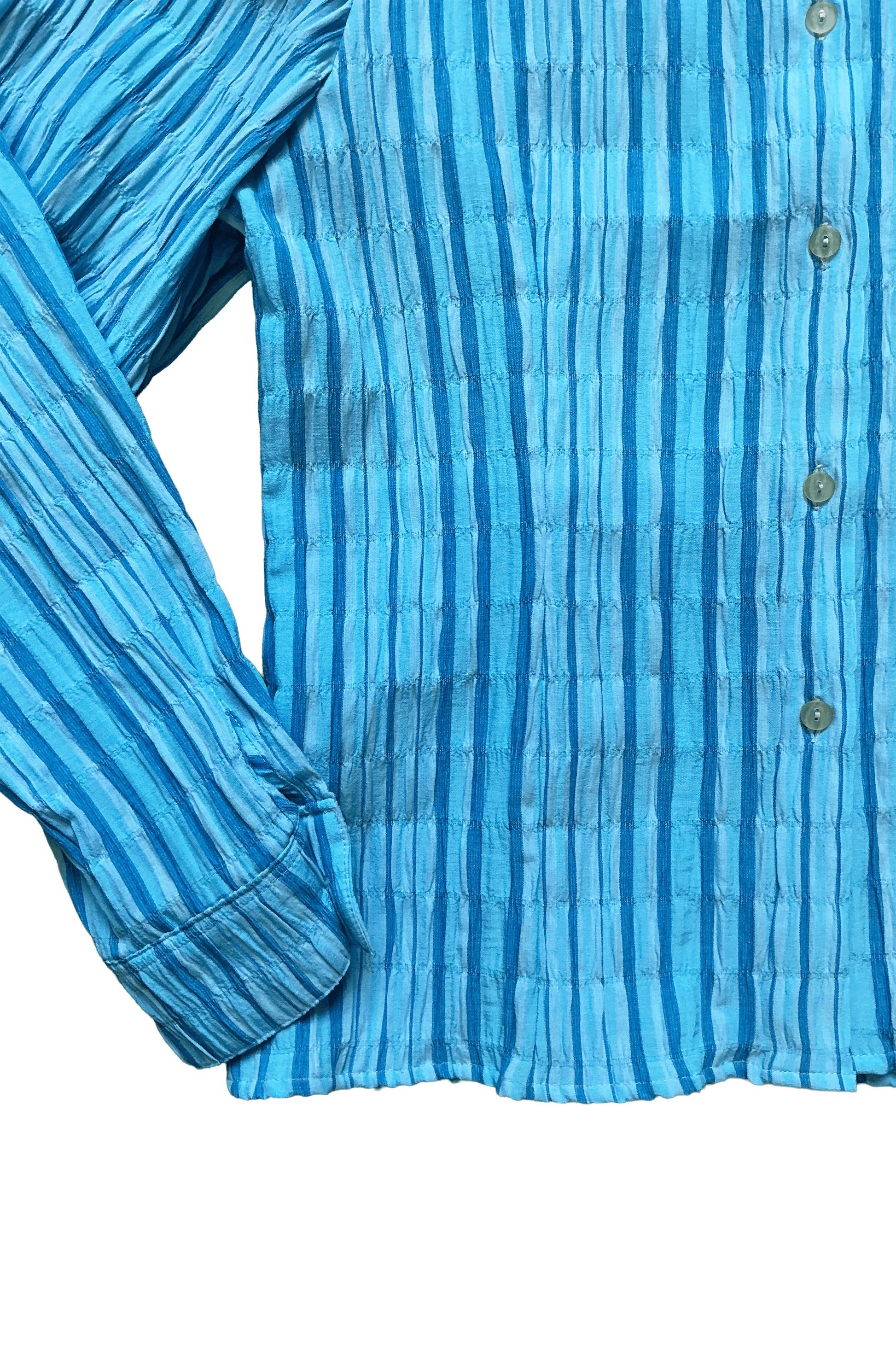 Camisa azul listada