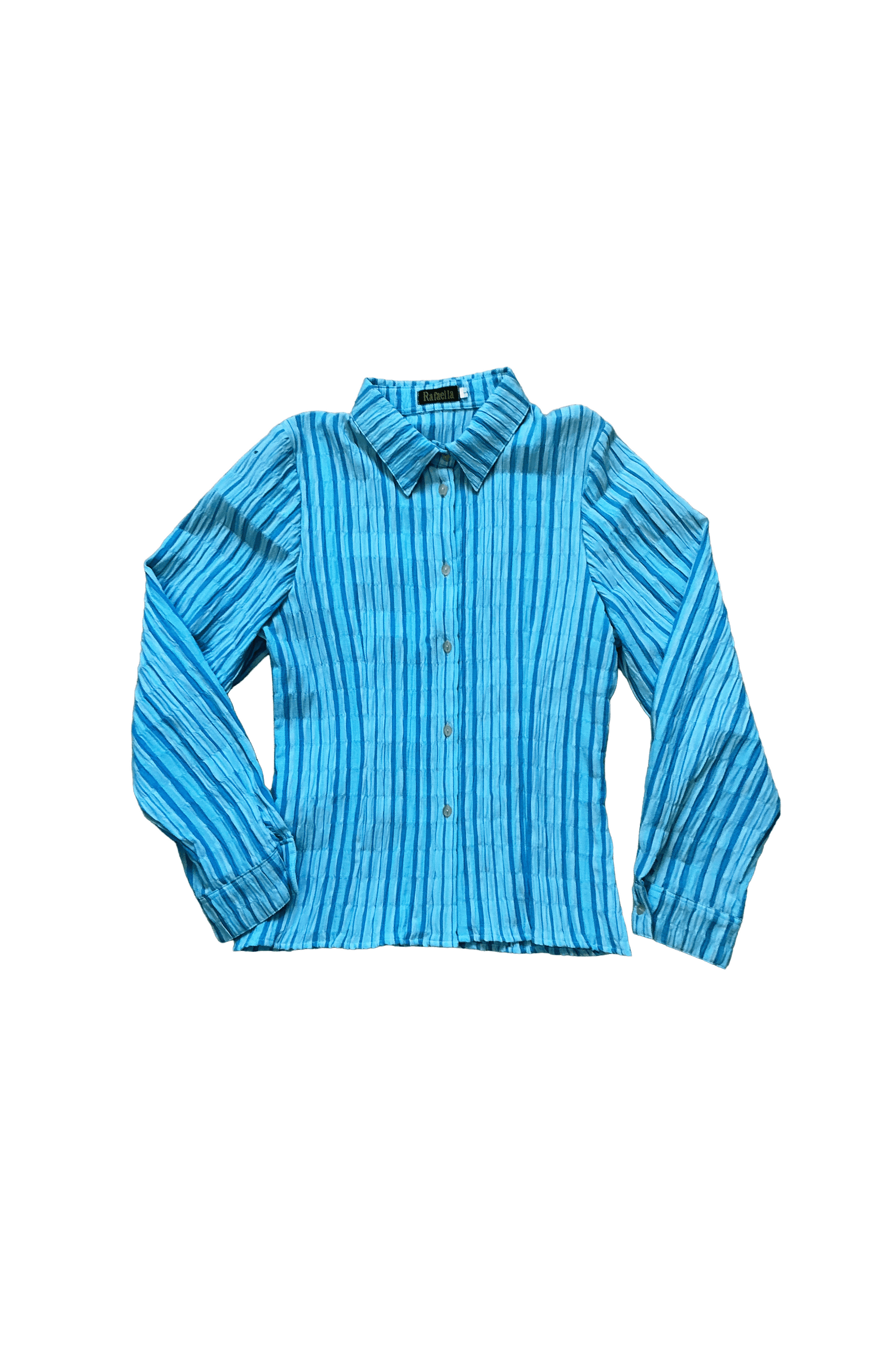Camisa azul listada
